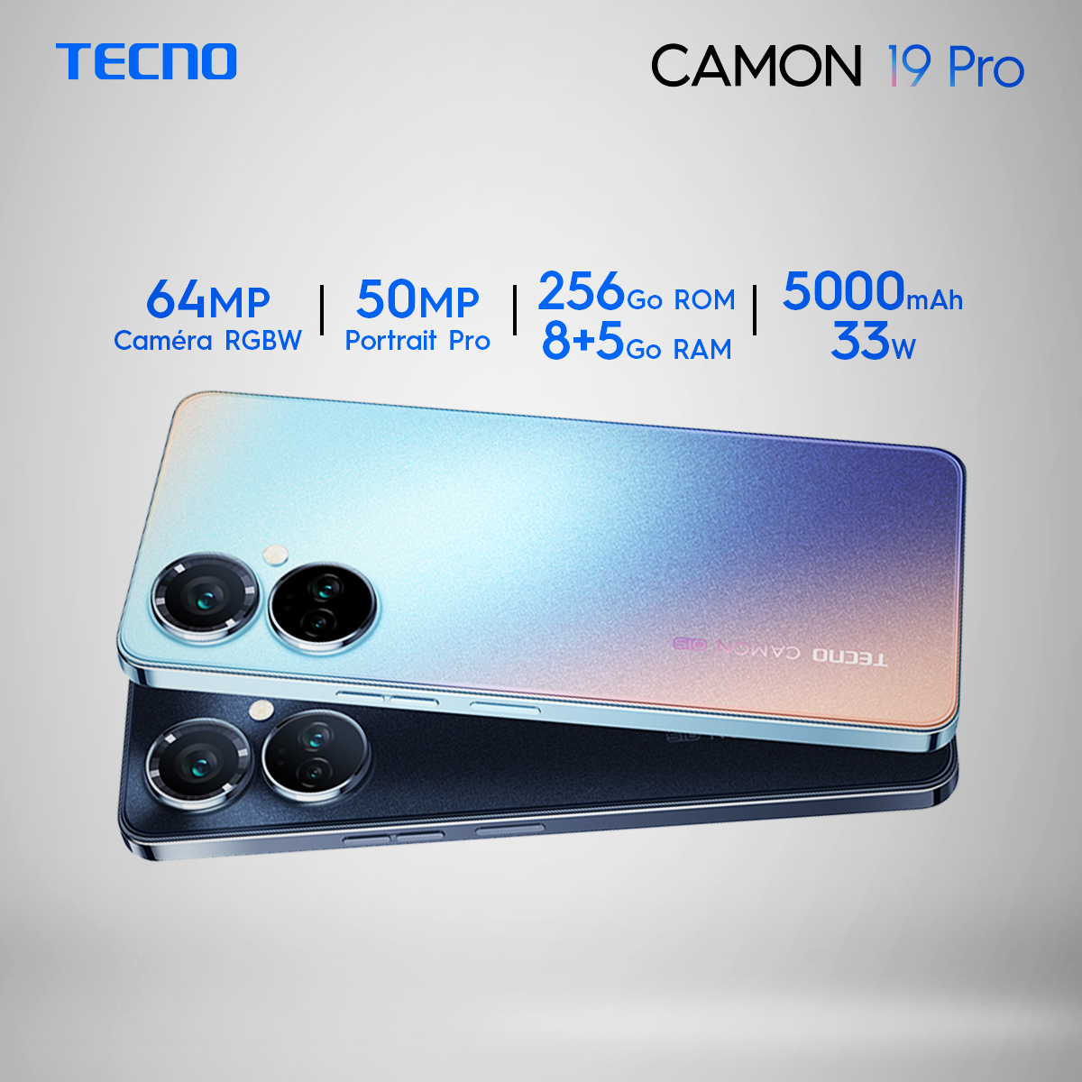 Tecno Camon19 Pro (256+8Go)