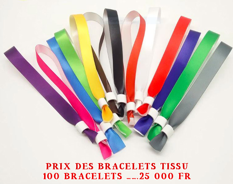Privé : Bracelet évènementiel en Tissus