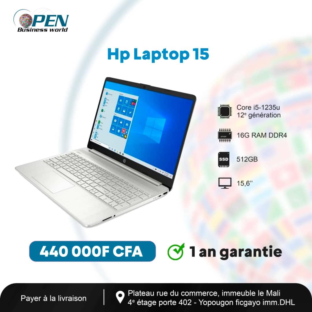 HP Laptop 15 Core i5 -1235U  8GB RAM ET 512G SSD