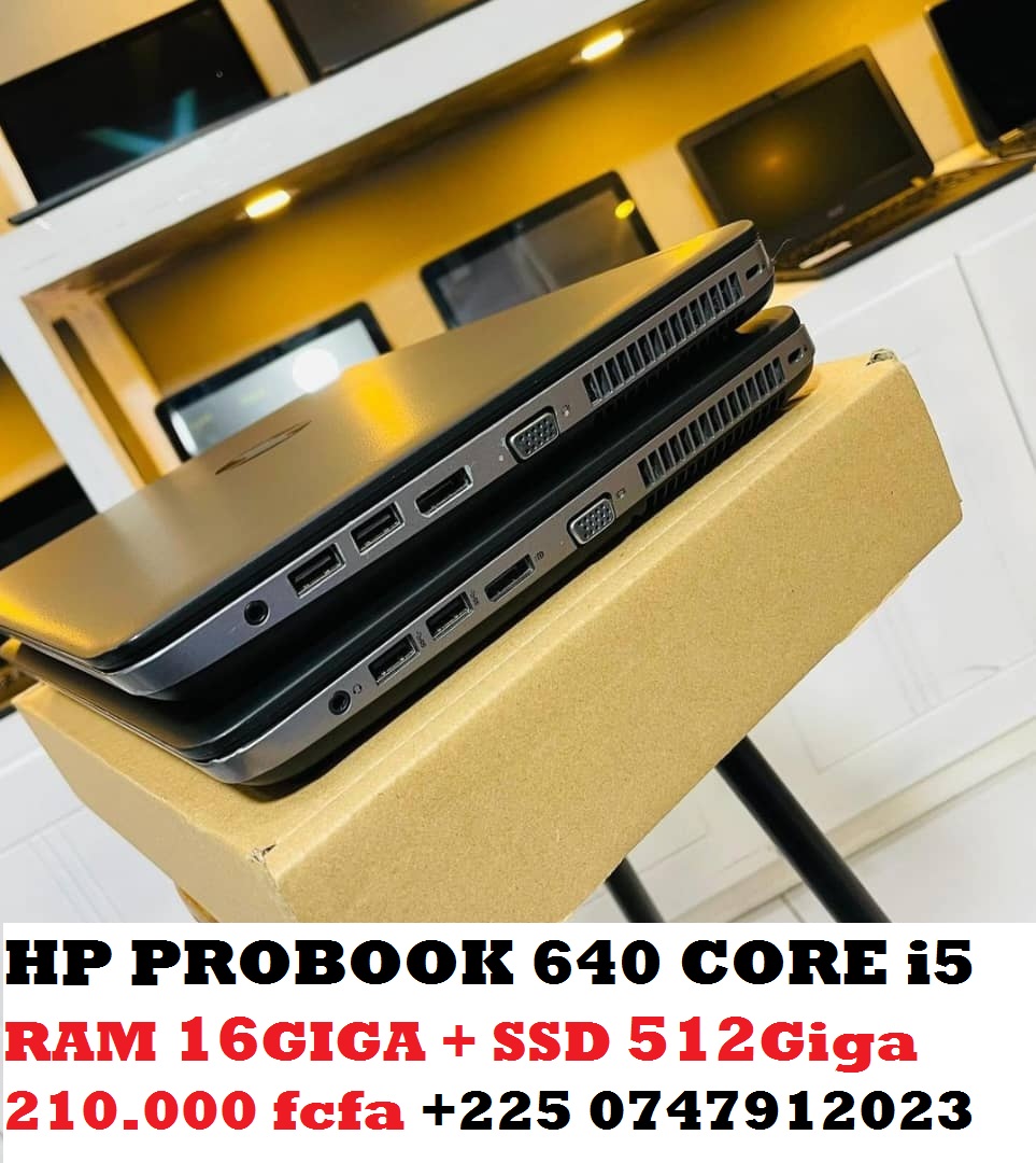 Destockage HP PROBOOK CORE i5 RAM 16GO + SSD 512 GO +225 0747912023